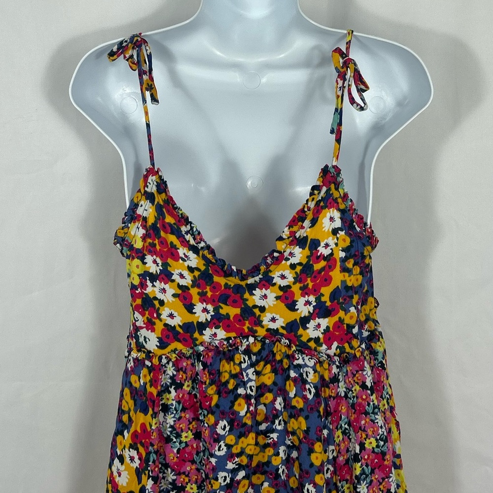 Patrons of Peace Multicolor Floral empire waist spaghetti strap minidress XS - Picture 8 of 10